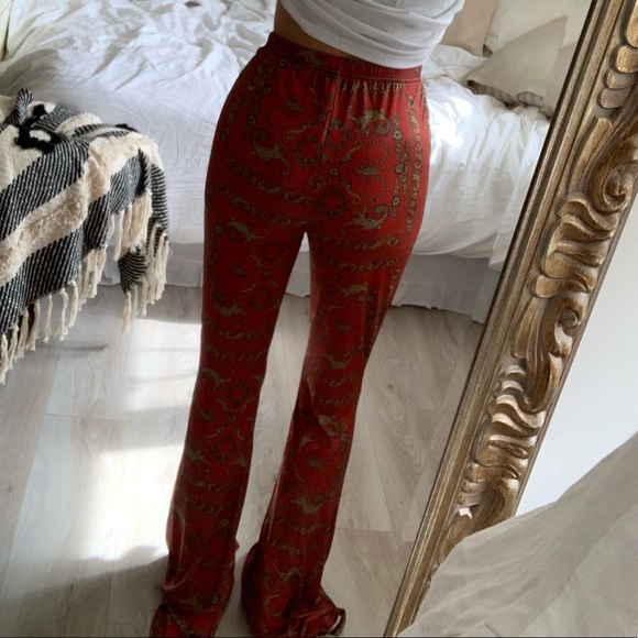 Detailed Wide Leg Lounge Pants - Picture 2 of 4